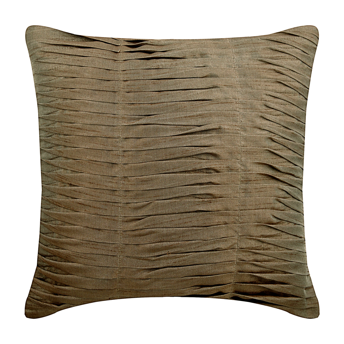 White Textured Wave Throw Pillow Cover 22x22