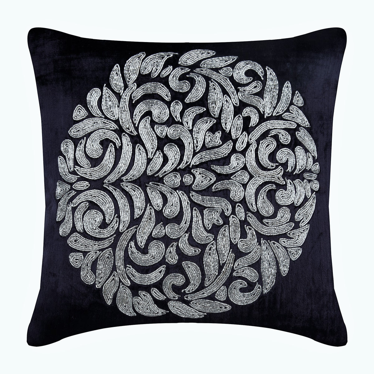 Navy and best sale silver throw pillows