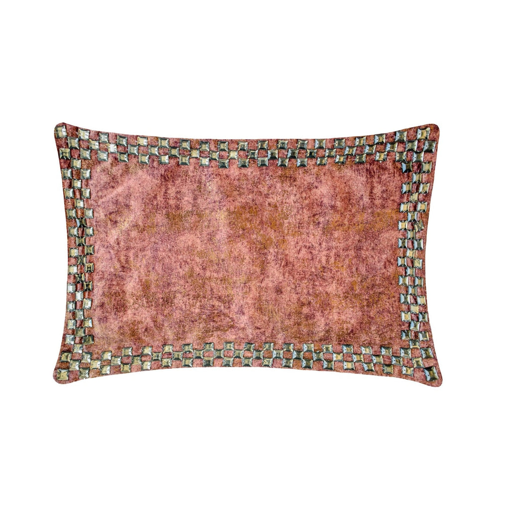 Fashion rust lumbar pillow