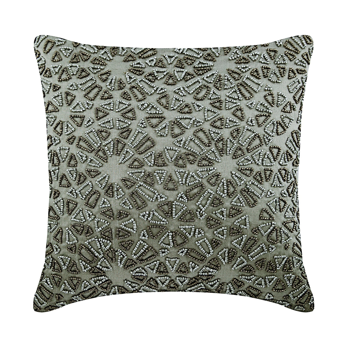 Silver Silk Throw Pillow Cover, Cool Chrome – The HomeCentric