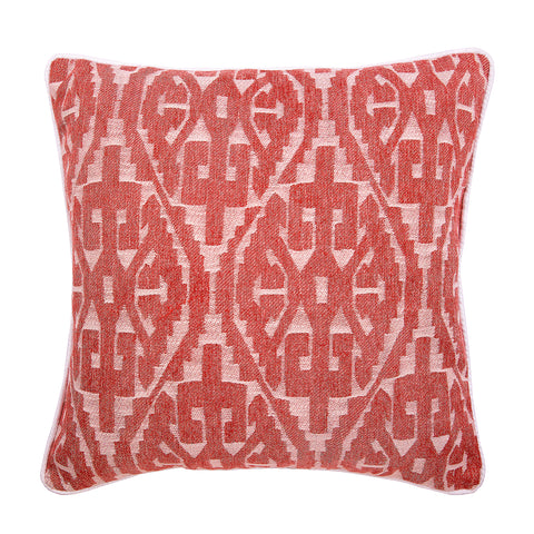 Red & Teal Floral Decorative Throw Pillow Cover. 18 X 18. 20 X 20. 22 X 22.  24 X 24. 26 X 26. Lumbar Sizes. 